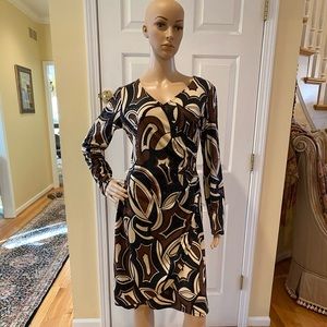 Jolibel Brown Black Dress